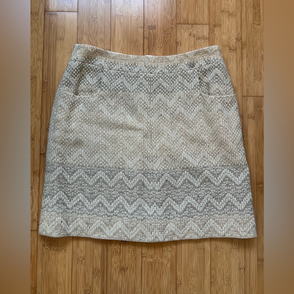 Authentic Chanel Tweed Mini Skirt Size L/XL EU 44